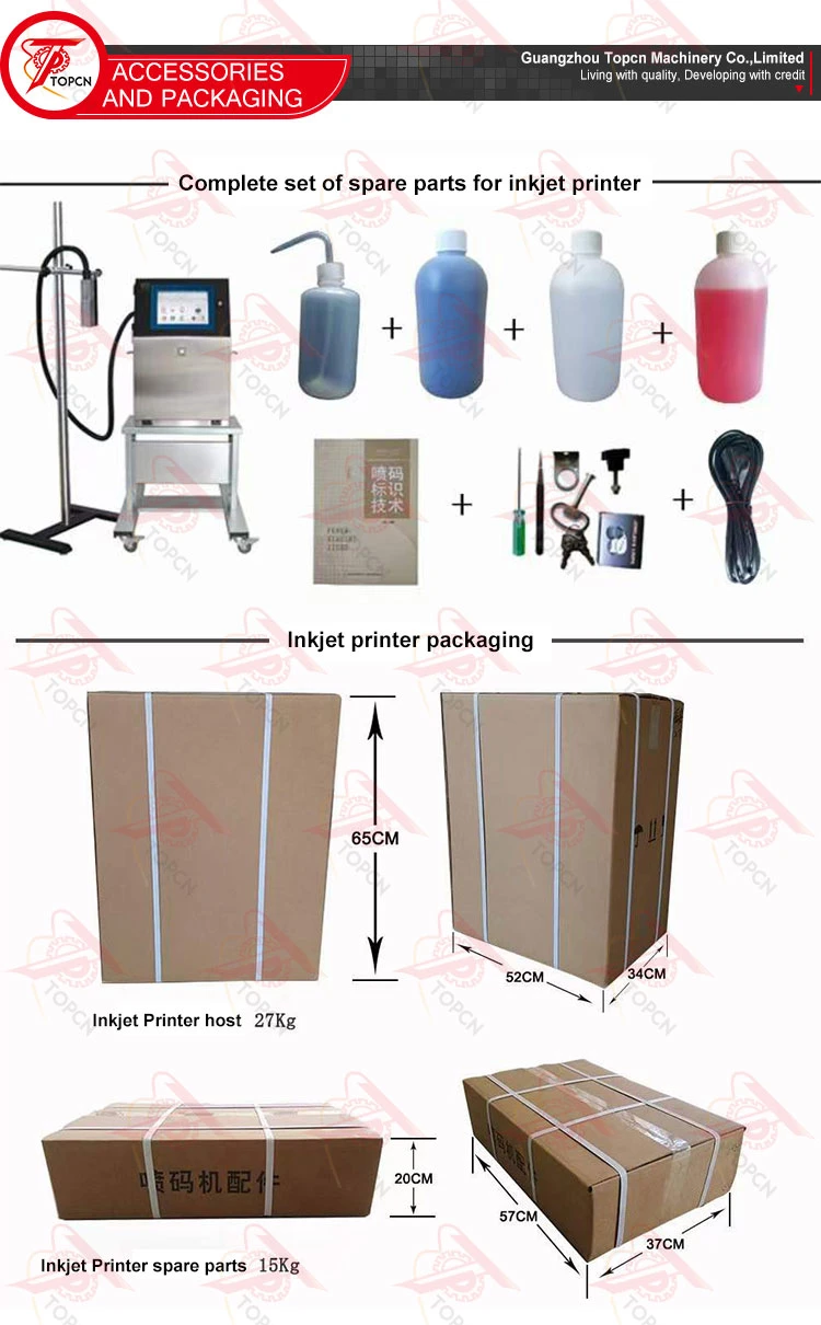 Automatic Screen Label Digital Date Code Inkjet Printer