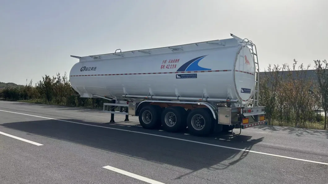 42 Cubic Stainless Steel Tank Liquid Transport Semi-Trailer