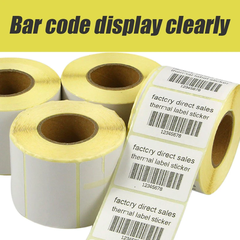 Jf Label Factory Price Waterproof Direct Self Adhesive Barcode Shipping Sticker Roll Paper Thermal Labels