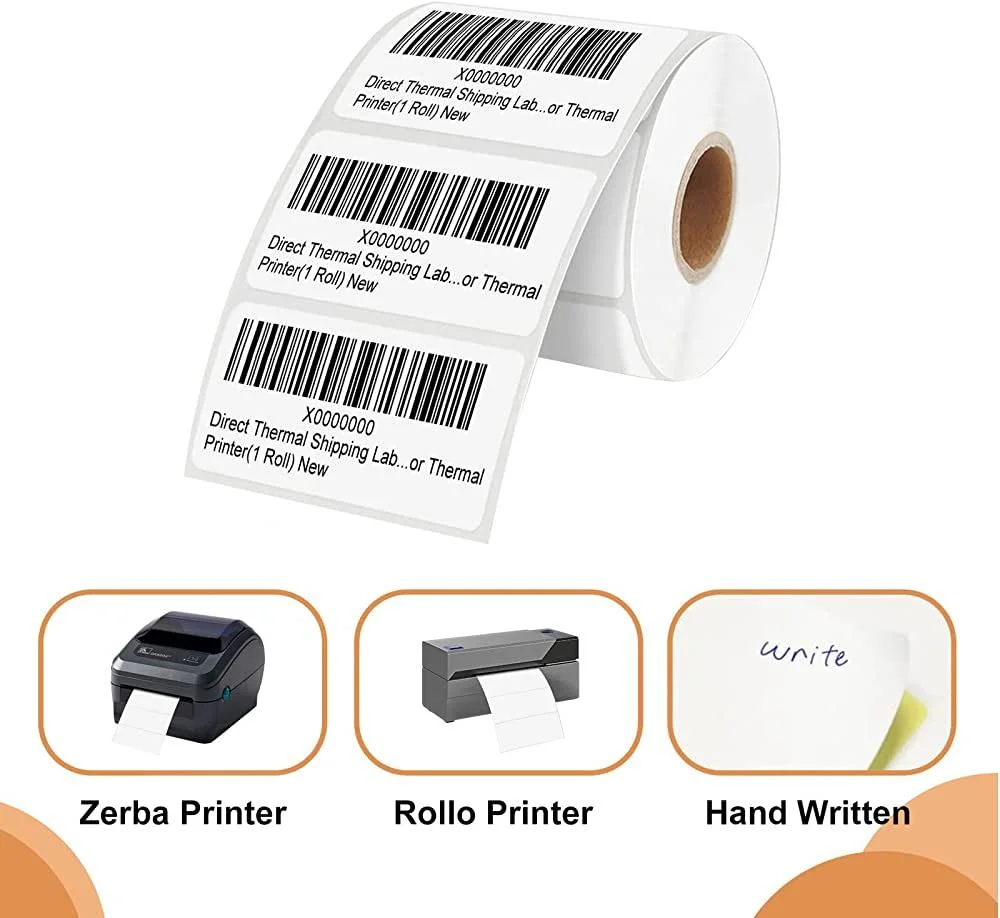 Self Adhesive Paper Direct Thermal 4X6 Labels 100X150 Shipping Labels Printer Barcode
