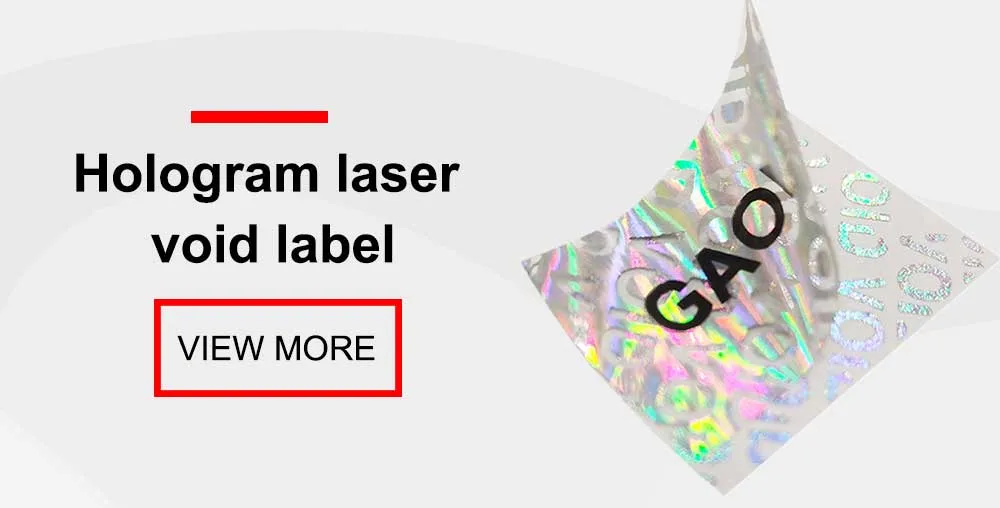 Self Adhesive Double Side Liner Printalble Colorful Design Label