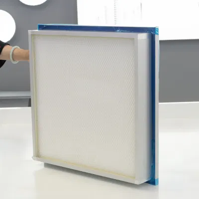 (H13, H14) filtro de aire comprimido Mini líquido tanque Top Gel Seal filtro HEPA para salas limpias