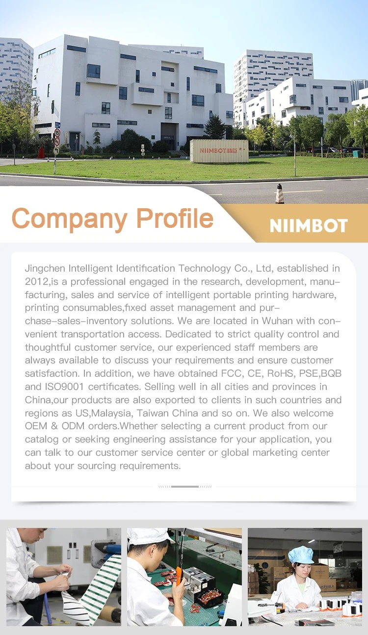 Niimbot 1 Inch Portable Bt Thermal Printer 25mm Mobile Portable Handheld Sticker Label Printer D101