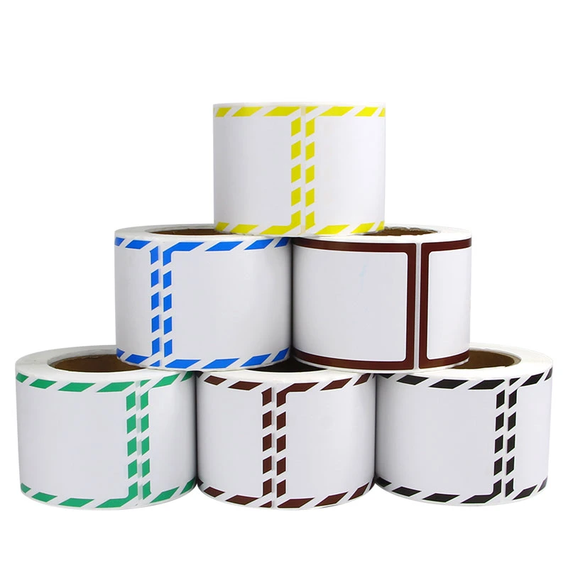 Adhesive Paper Custom Stickers Roll Direct Thermal 4X6 Labels 100X150 Shipping Labels Printer Barcode Labels Roll