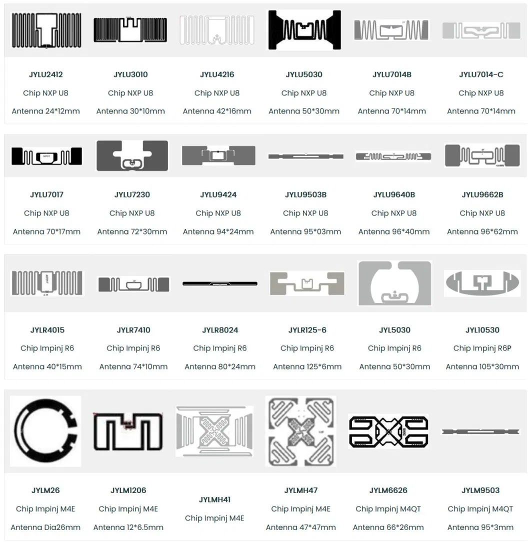 ISO18000-6c Logistics Inventory UHF RFID Paper Tags Long Range UHF RFID Inlay/Wet Inlay/Label