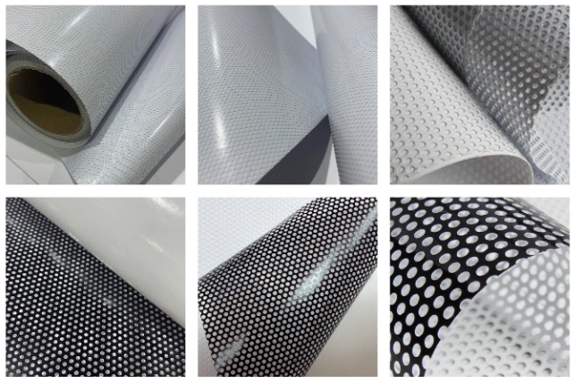 High Quality Perforated Vinyl Window One Way Vision Film See Through Sticker Printing