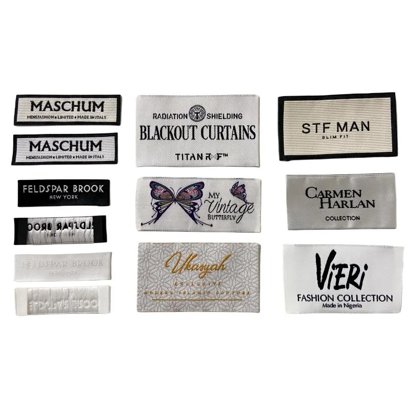 Direct Factory Price Custom Logo Design Clothing Main Woven Label