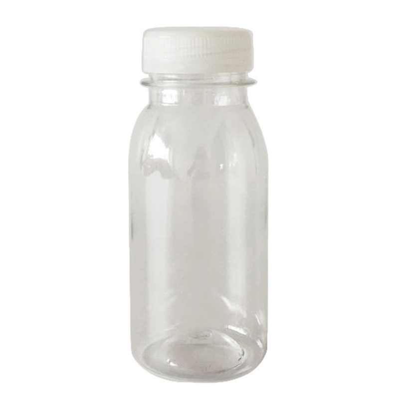 BPA Free Milk Bottle 250ml Empty Clear Plastic Pet Milk Bottles with Tamper-Proof Screw Cap Customized Logo