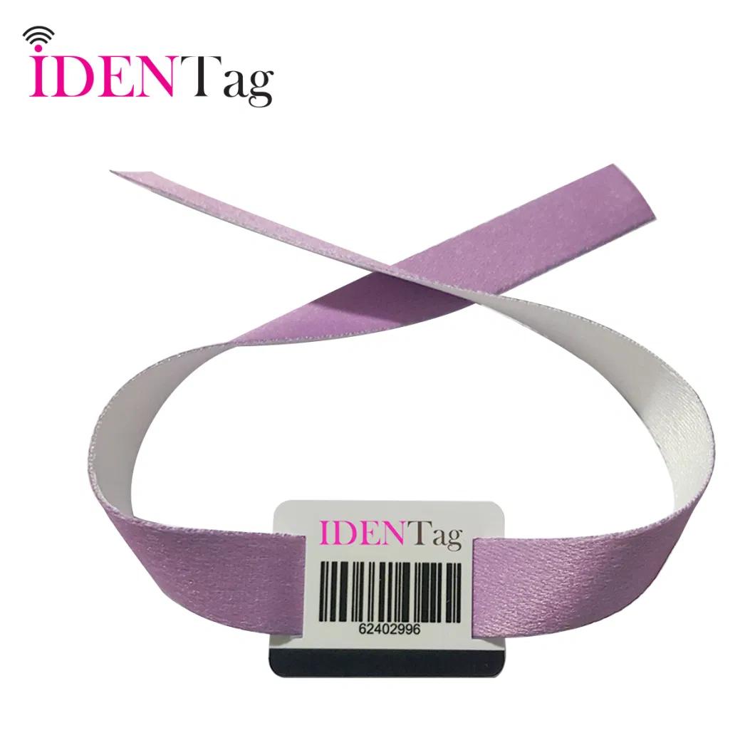 RFID NFC Cheap Custom Made Flight Logo Name Woven Fabric Key Tag in Keychain