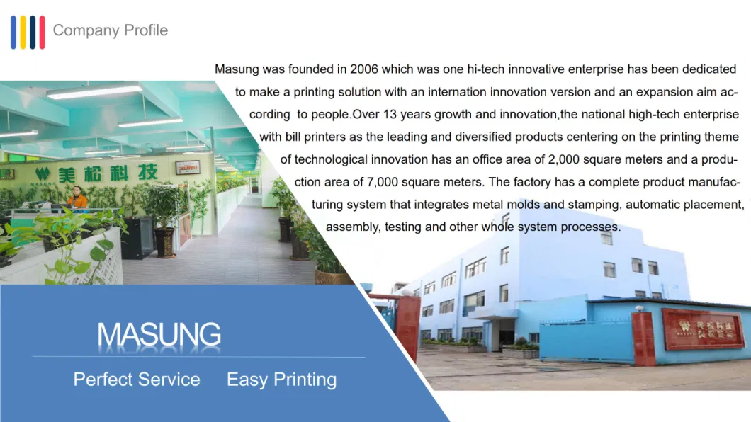 Masung Receipt Printer 80mm Portable Thermal Printer Label Printer