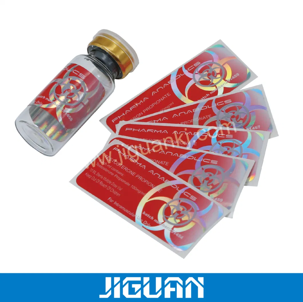 Free Design 10 Ml Hologram Medical Vial Label