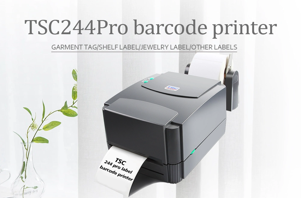 Original Tsc Ttp 244 PRO Thermal Transfer Label Barcode Desktop Machine Printer