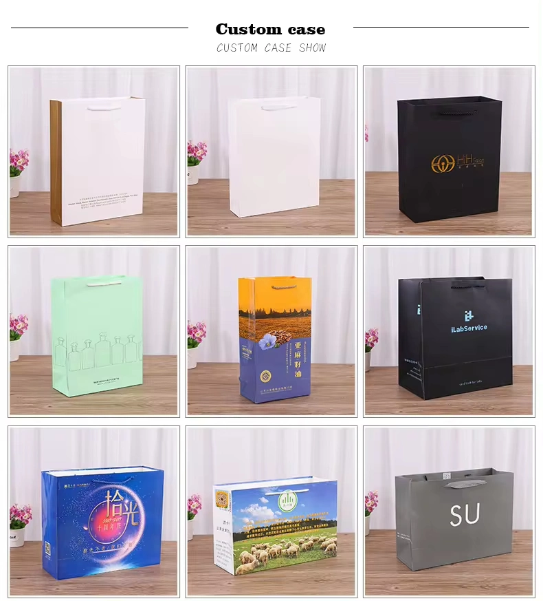 Wholesale Boutique Private Label Elegant Luxury Jewelry Gift Wrapping Shopping Paper Bag