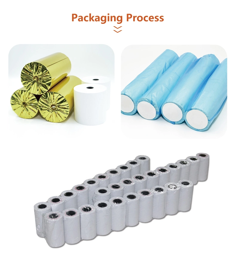 ISO9001 57mm 80mm Thermal Paper Top Coated Thermal POS Paper BPA Free Thermal Paper Rolls