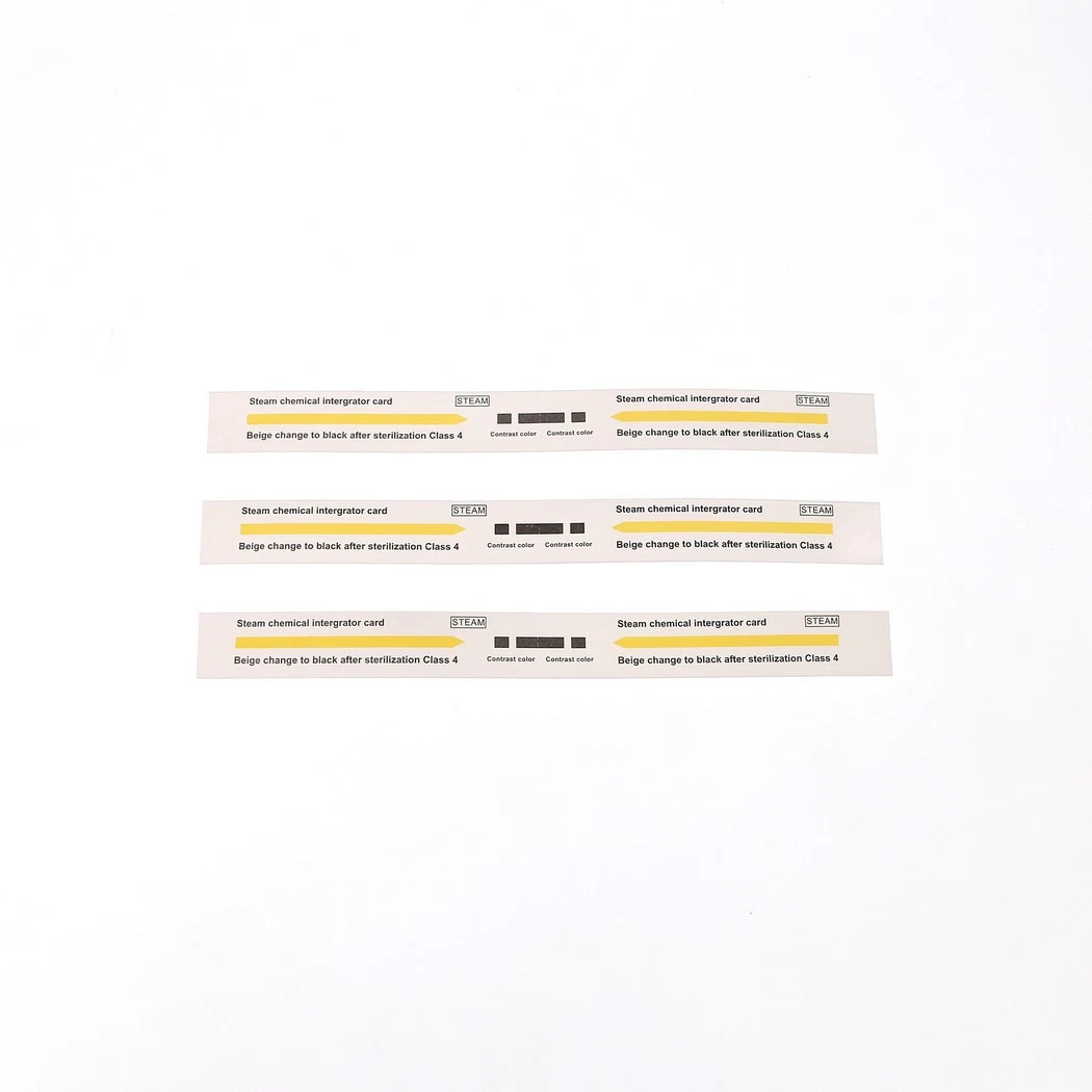 Chemical Plasma Sterilized Class 4 Steam Indicator Strip/ Label/ Tap for Sterilization Process Control