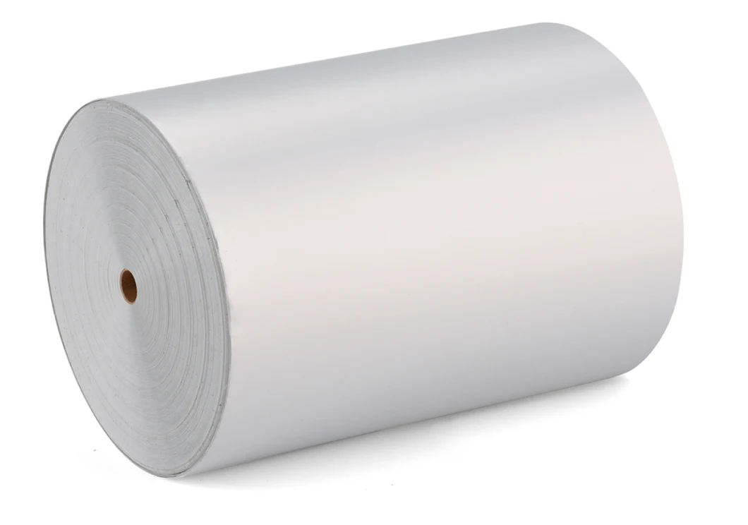 50mic Flexo jumbo roll printing materials adhesive Sliver label Jumbo roll