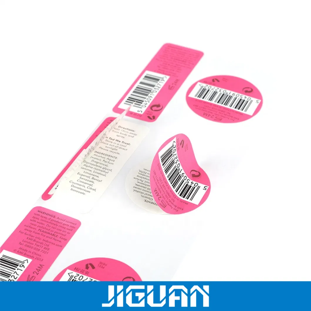 Custom Double Sided Printed Label Sticker Multi-Layer Booklet Folding Labels Cosmetic Essential Oil Bottle Labels