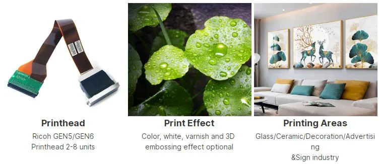 Hot Label Roll Machine Machine UV Hybrid Glass Printing Printed Inkjet Printer