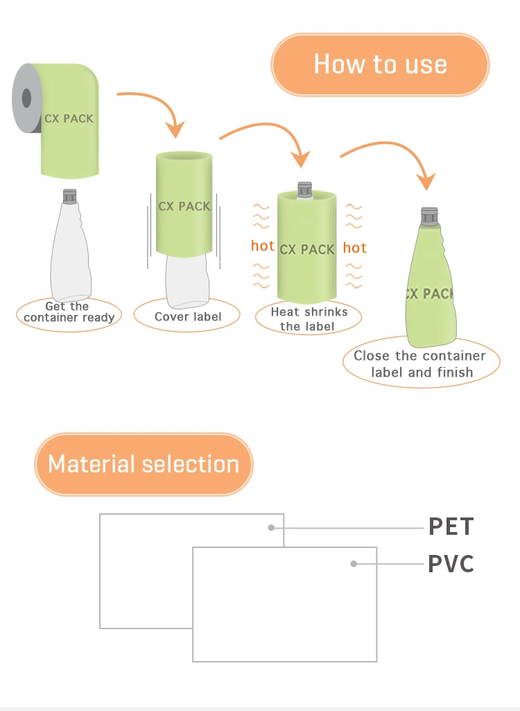 China Made Gravure Printing Food Grade High Quality Labels for Bottles Film Printing Shrink Label