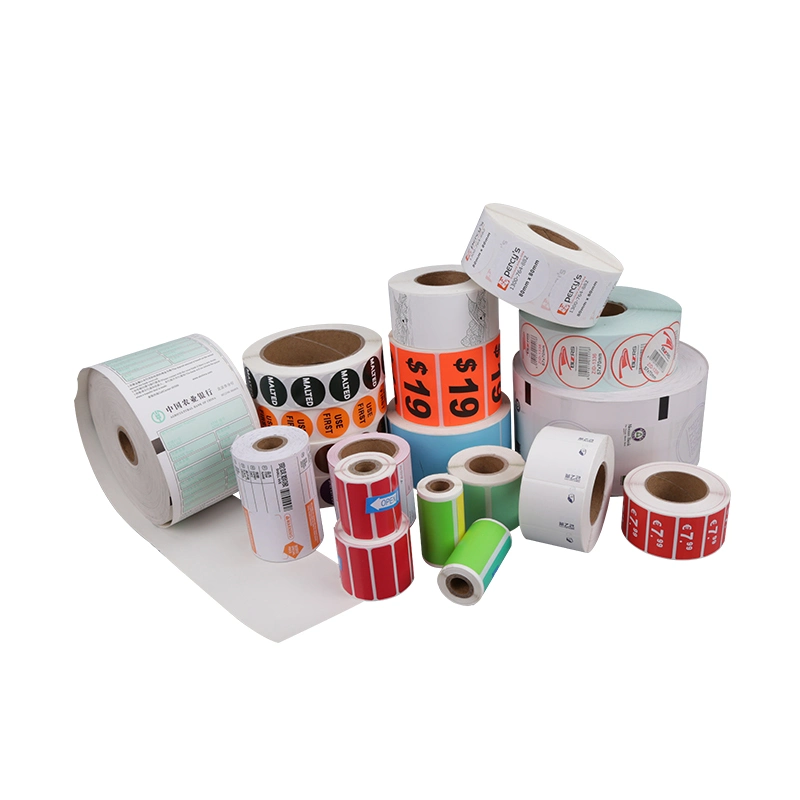 Custom Thermal Adhesive Shipping Labels 2&prime;&prime;*1&prime;&prime; Thermal Mailing Address Paper Direct Thermal Barcode Sticker Label Rolls