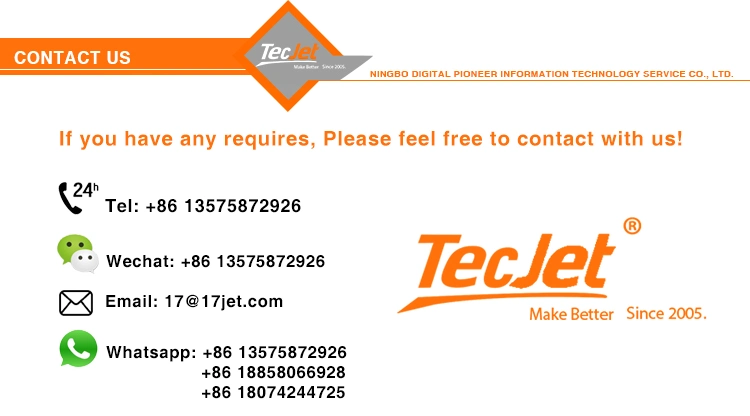 Tecjet 6090g UV Digital Inkjet Label Printer Plastic Card Printing Machine UV Printer