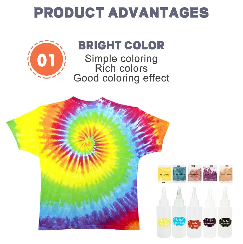 3 Colors Tie Dye Painting for Fabric Tie Dye Kits