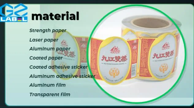 High Quality Luxury Gold Foil Stamping Product Label Flexo Printing Custom Roll Waterproof BOPP Sticker Label for Bottle