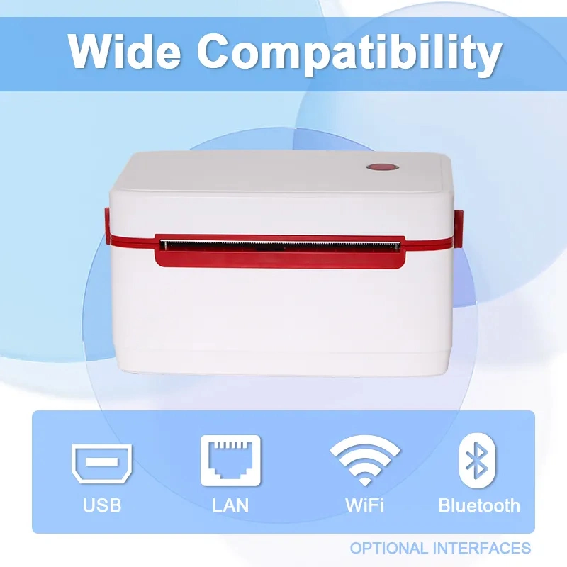 Wireless Bluetooth 4X6&quot; Thermal Shipping Label Postage Sticker Printer for Small Business