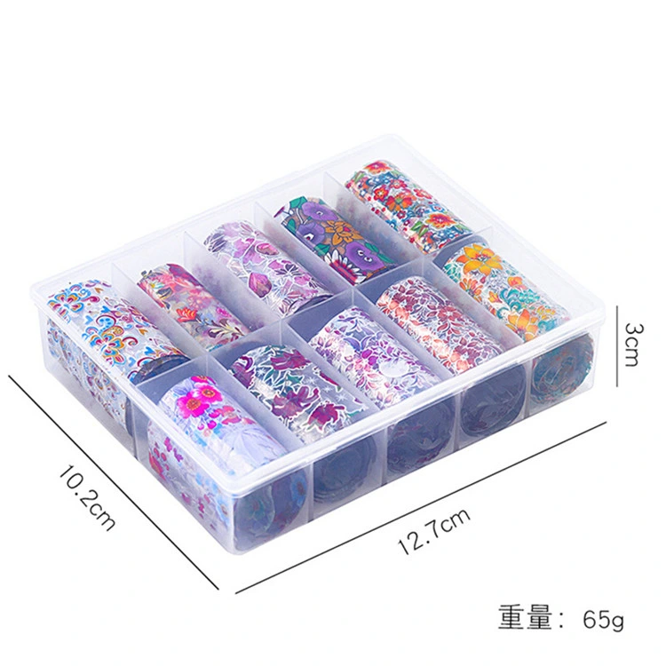 Nail Star Star Sticker Set Starry a Sticker Transfer Paper Colorful Laser Laser Star Paper 10 Mixed 4cm