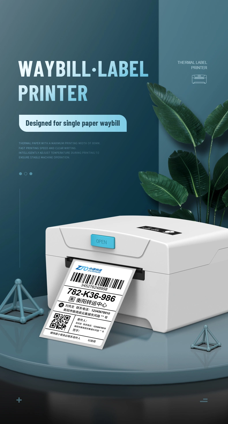 Direct Shipping Label 80mm Thermal Sticker Label Printer