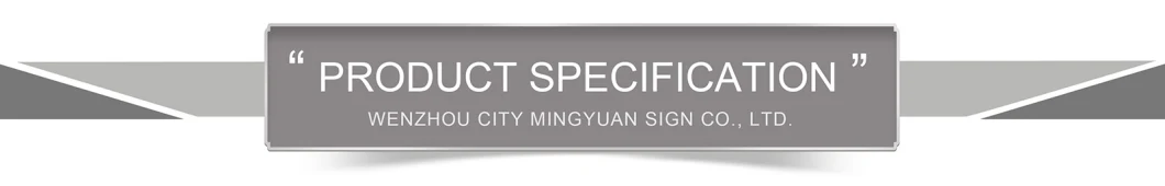 Pantone Color or Colorful ISO9001 Approved Mingyuan Oppbag+Carton Box Road Sign Stickers