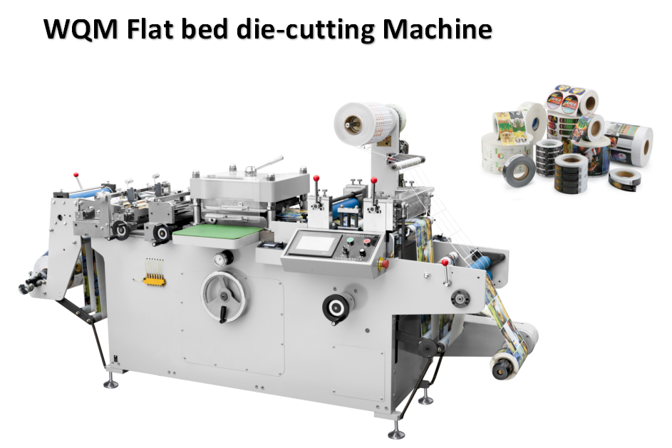Hot Sales Wqm-320g Series Flat Bed Automatic Label Sticker Roll Die Cutting Machine