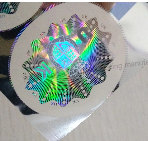 Large Size Custom Holographic Security Seal Label Laser Hologram Sticker