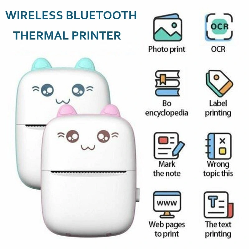 New Products Portable Mini Pocket Sticker Label Thermal Mobile Phone Printer