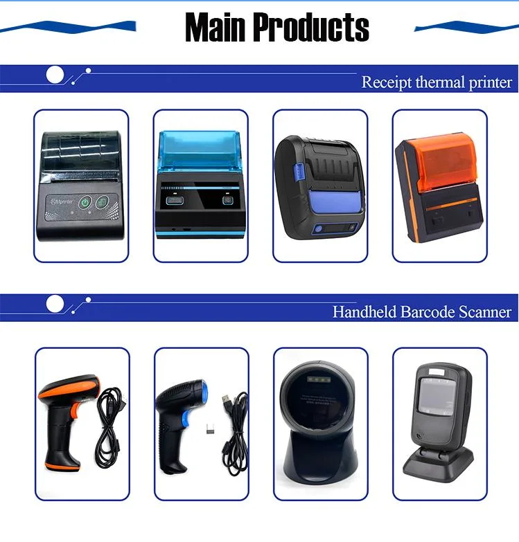Barway Mht-P28 Thermal Printer Mobile Phone Label Photos Printing Machine Blue Color