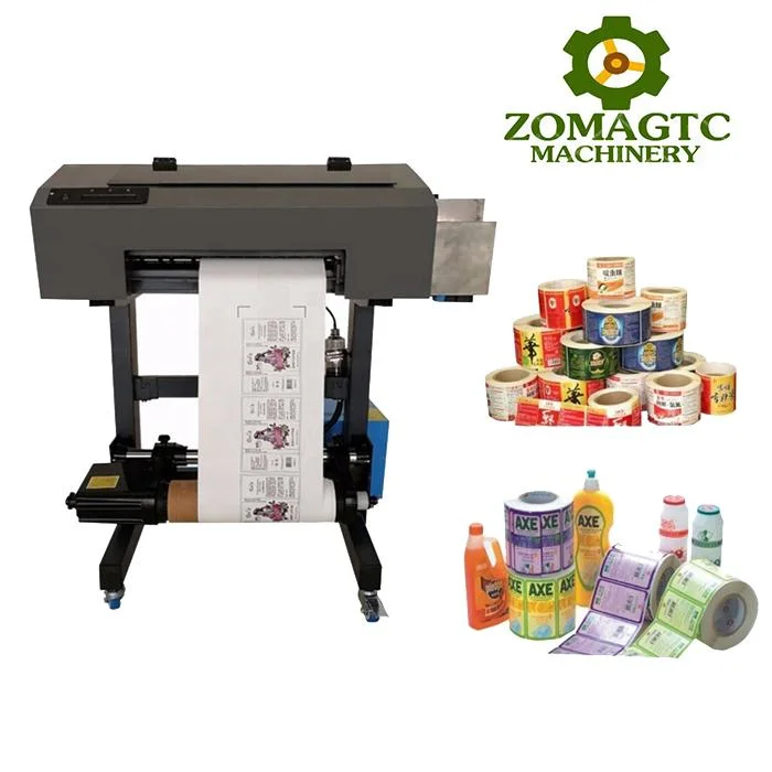 Roll to Roll PE PP PVC Film UV Digital Inkjet Label Printing Machine Color Label Printer