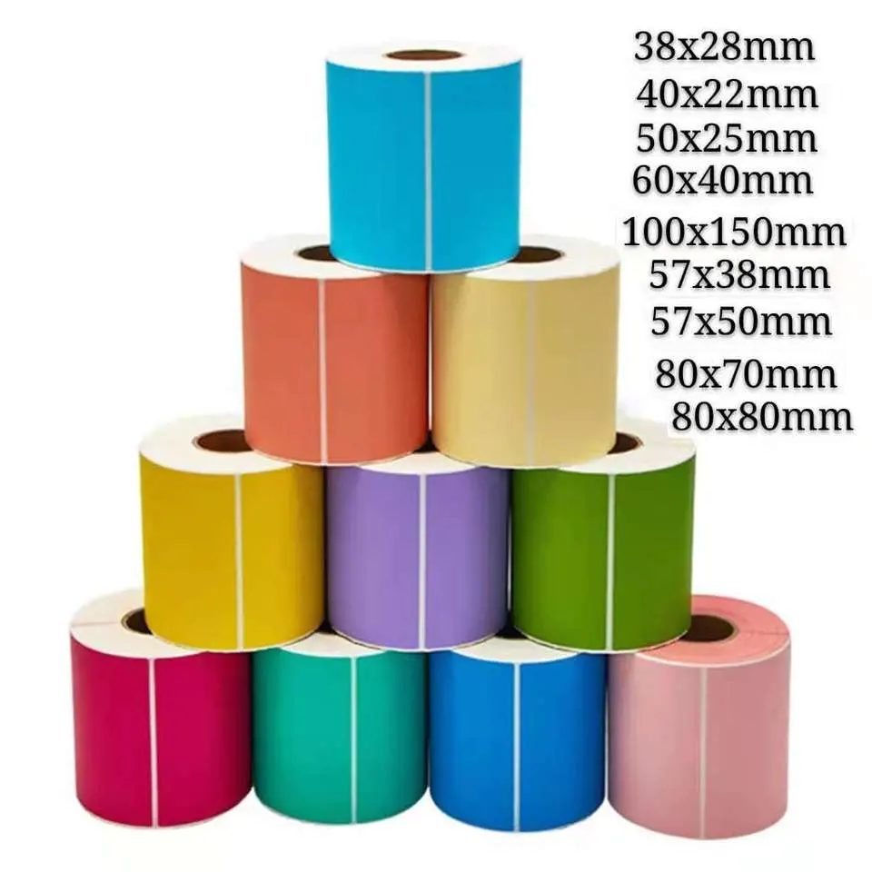 Waterproof Direct Self Adhesive Barcode Shipping Sticker Roll Paper Thermal Labels