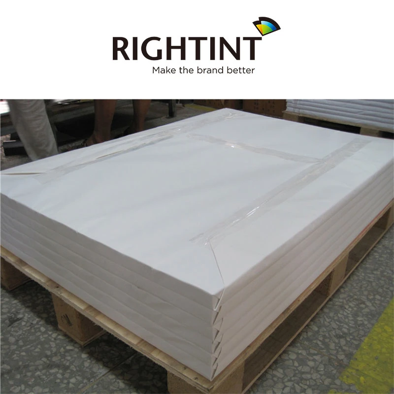 Rightint carton OEM shanghai label self adhesive wood free offset printing paper