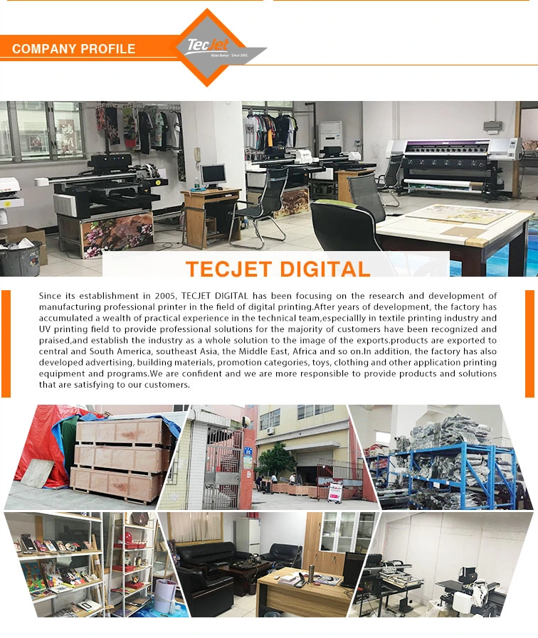 Tecjet Dx5 Dx7 XP600 Printhead Digital Inkjet Eco Solvent Printing Machine Vinyl Sticker Printer