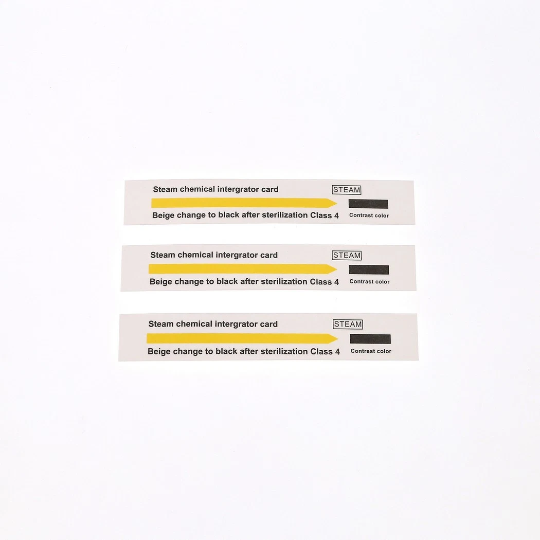 Chemical Plasma Sterilized Class 4 Steam Indicator Strip/ Label/ Tap for Sterilization Process Control