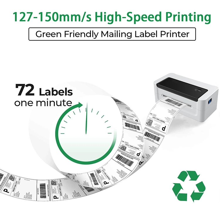 Factory Direct Supply Shipping Label Printer 4X6 Thermal Printer for Ebay 4 Inches Postage Label Printer