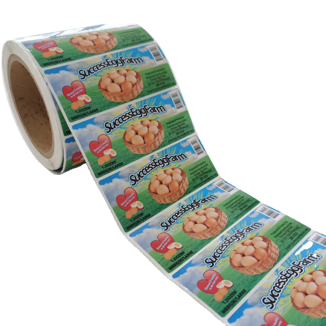 Waterproof Supermarket Thermal Scale Label Machine Printable Self Adhesive Printed Frozen Food Label Sticker Easy Peel UV PE PP Vinyresist Printing Roll Labels