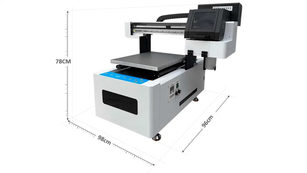 Udefine Inkjet Digital Label Rotary Printing Machine Multi Color Cmyk+W+V Large Format UV LED Flatbed Printer