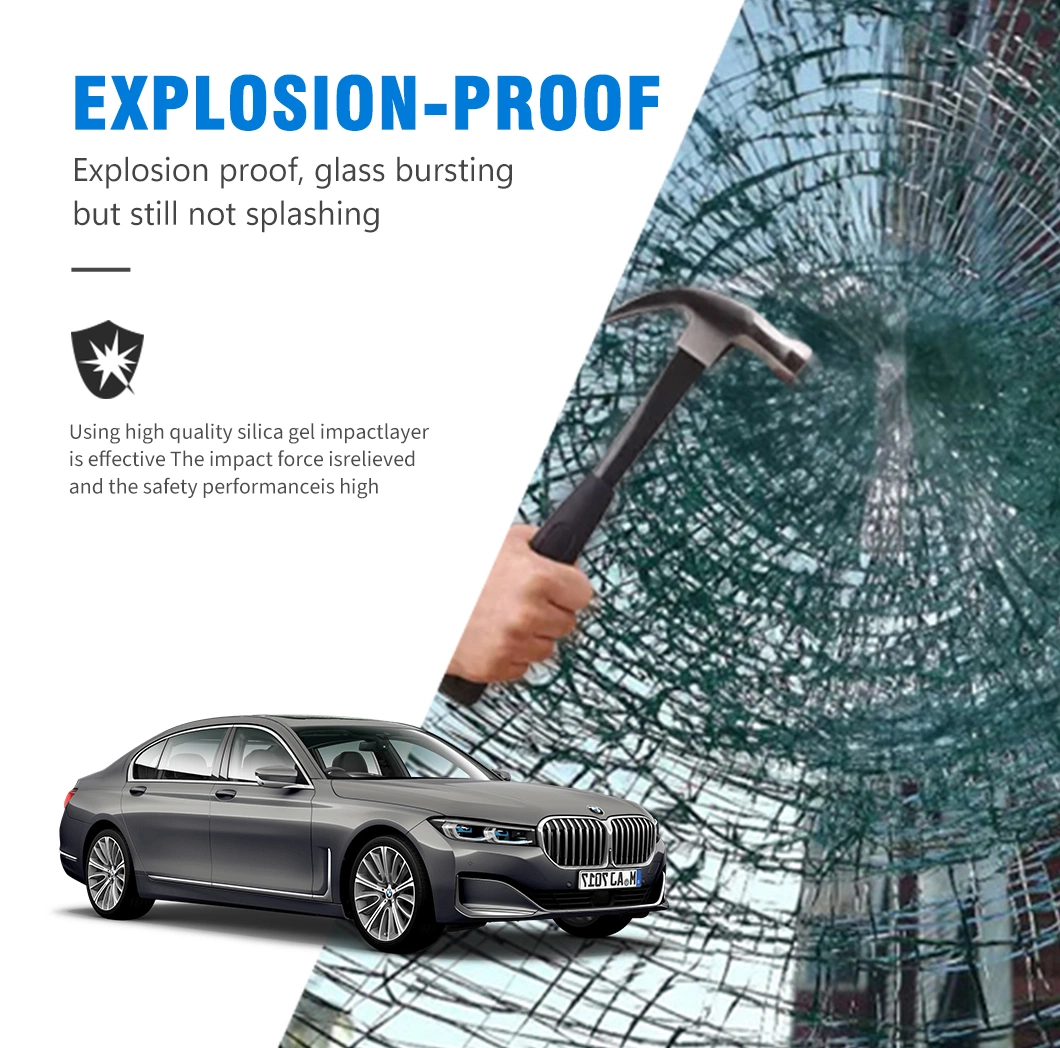 Explosion Proof Armored Windshield Protection Films Safe Driving Anti-Scratch Anti-Flying Stone Car Window Film