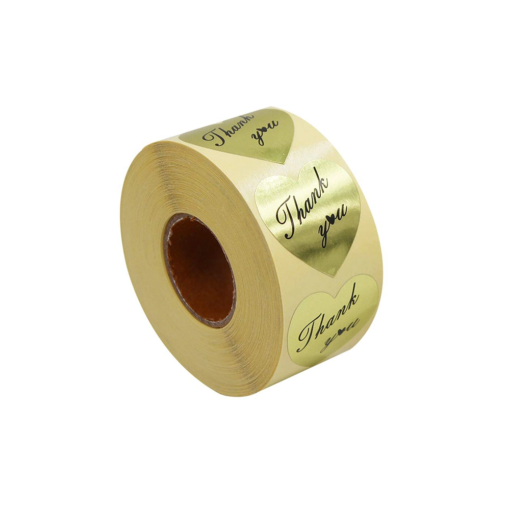 Custom Adhesive Label Paper and Direct Thermal Labels for Packaging Vinyl Waterproof Sticker Printing Roll Label Stickers