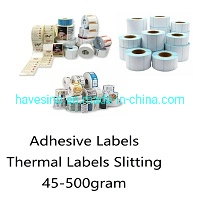 Thermal Adhesive Sticker Label Paper Roll for Barcode Logistics Shipping Printing Thermal Label Sticker Rotary Die Cutter Slitter Rewinder Machine