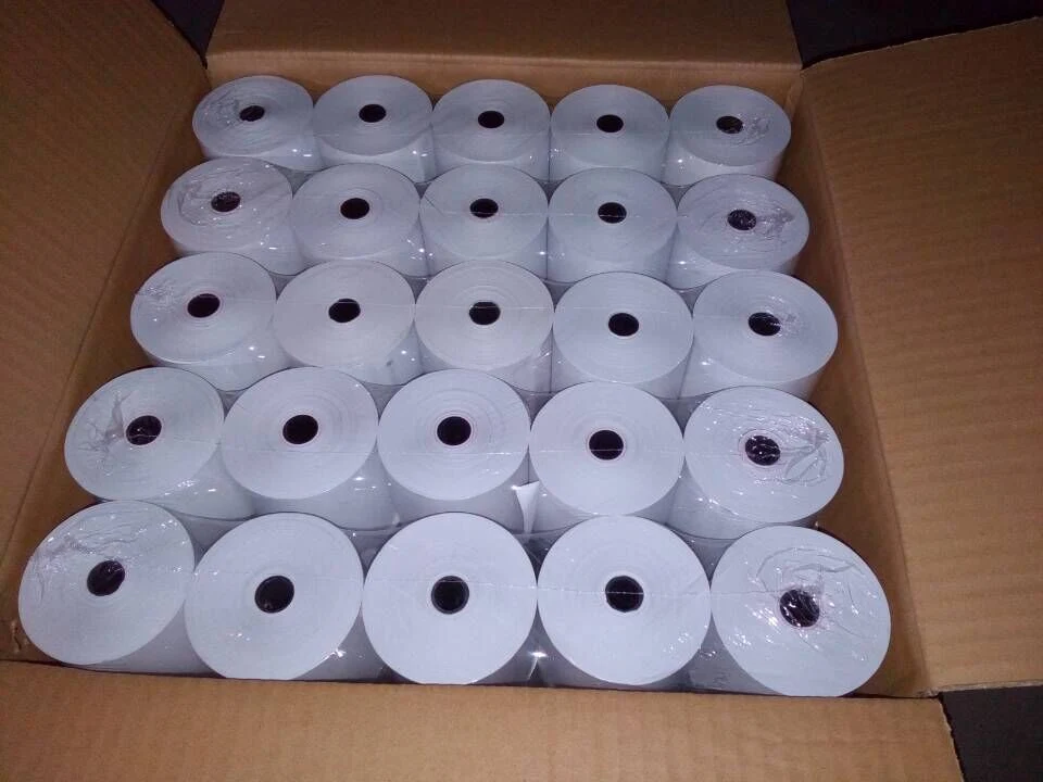 Thermal Paper in Small Rolls Used as Receipts in Banks, Shops Restaurant, Transportation