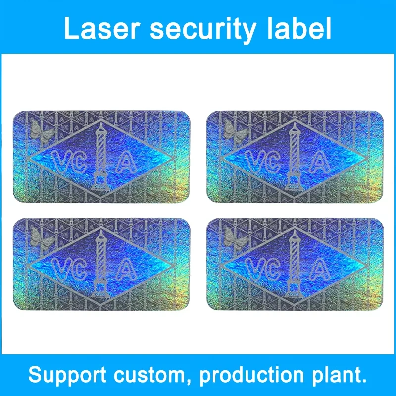 Custom Laser Security Holographic Sticker Scratch off Qr Code Serial Number 3D Hologram Label Sticker