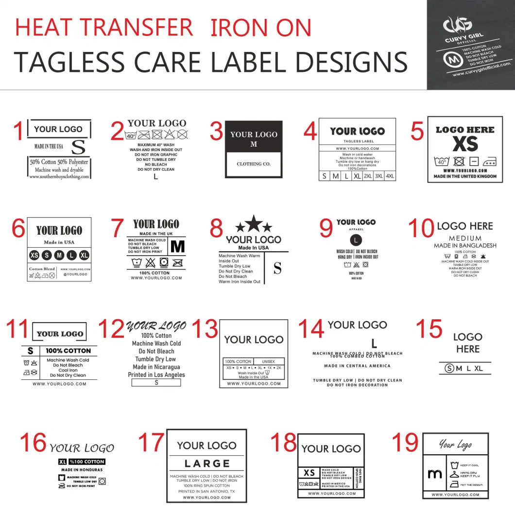 Custom 3D Raised Effect Brand Logo 3D Rubber Silicone Heat Transfer Clothing Label