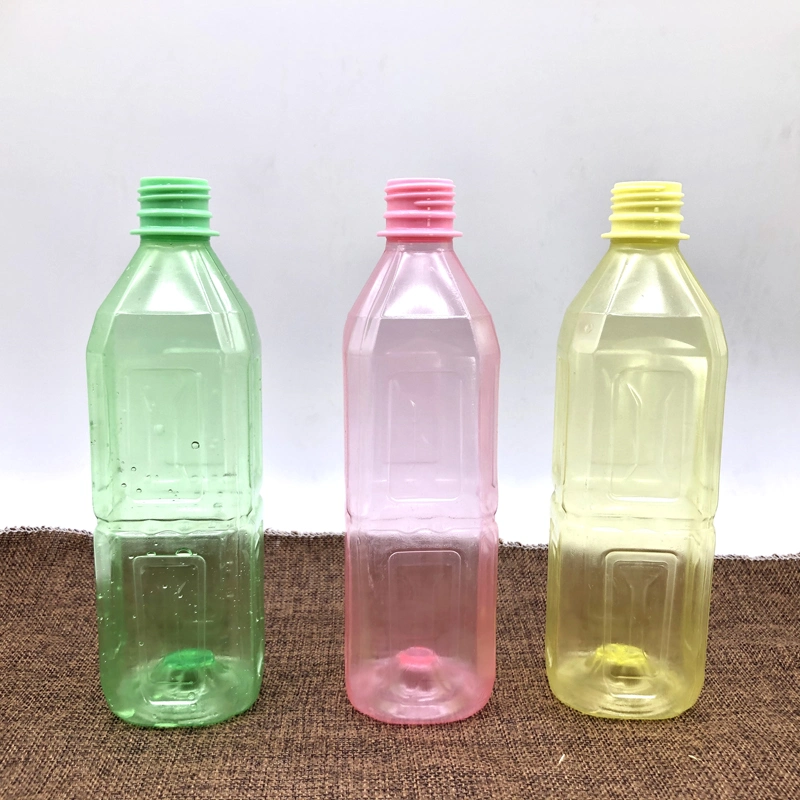 Beverage Bottles 1.5L 50oz Big Volume Square Empty Plastic Hot Filling Heat Resistant Bottles with Tamper-Proof Cap